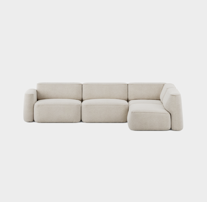 Massproductions Patch Config. C sofa – Kirkby Design Spiral 21 Chalk