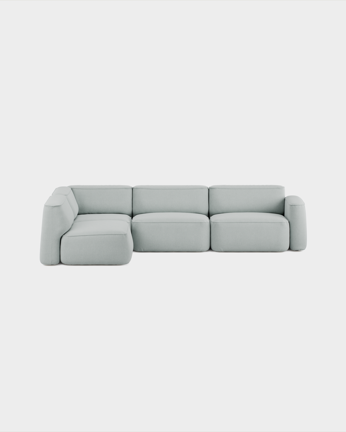 Massproductions Patch Config. D sofa – Romo Linara 253 Swedish Grey