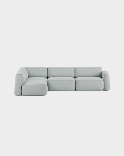Massproductions Patch Config. D sofa – Romo Linara 253 Swedish Grey