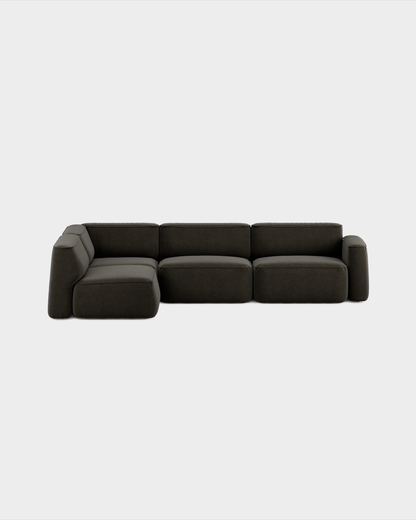 Massproductions Patch Config. D sofa – Romo Linara 90 Espresso