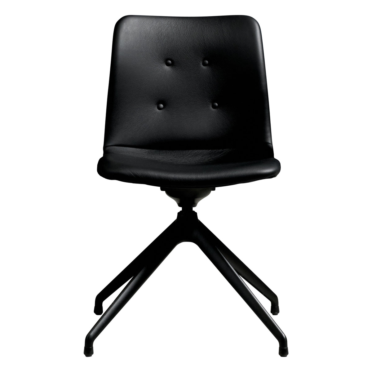 Sibast Primum spisestol – 4-stjernet fast – sort, med tilt, uten armlener