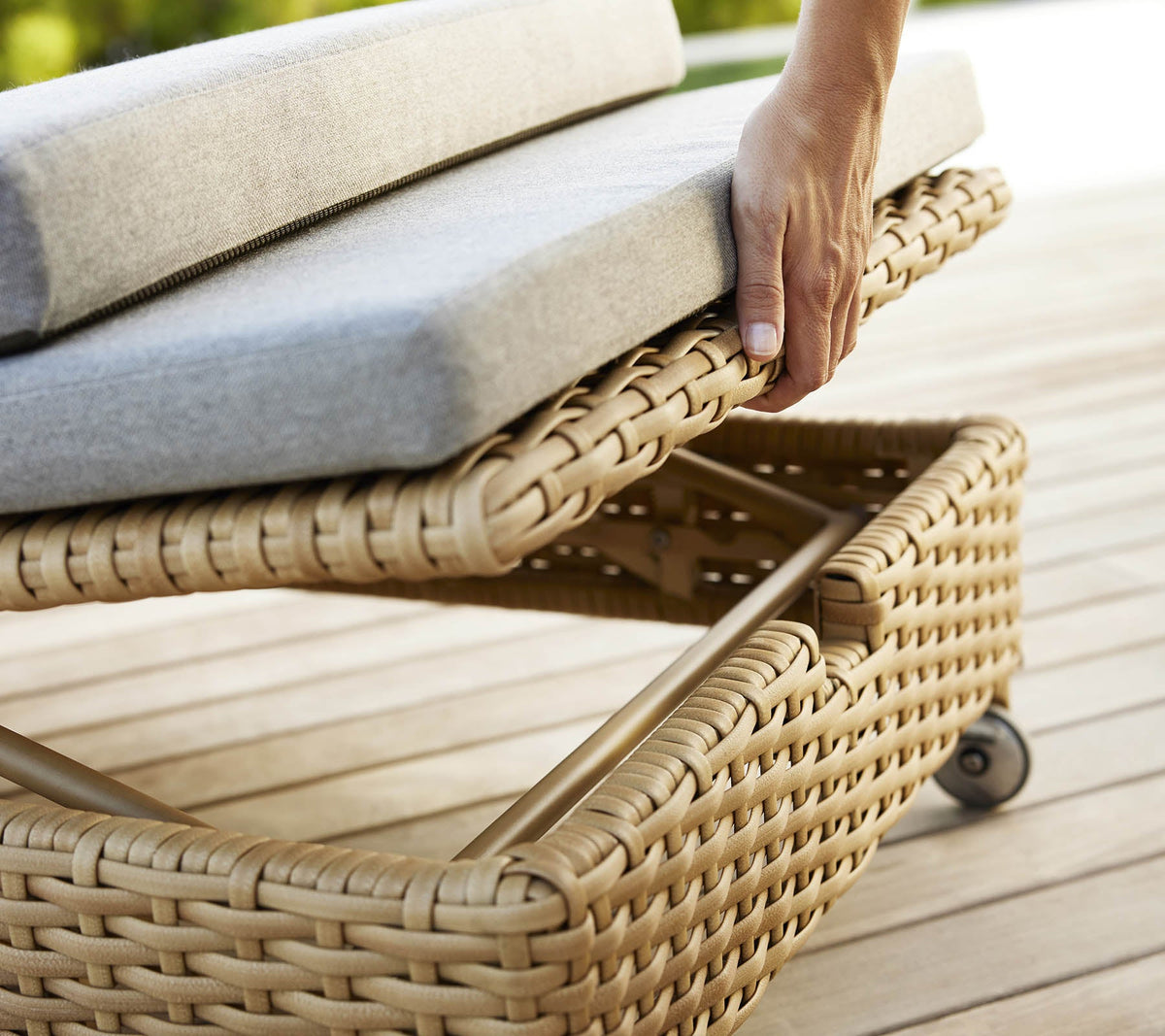 Cane-line Rest solseng dobbel, Natural Weave