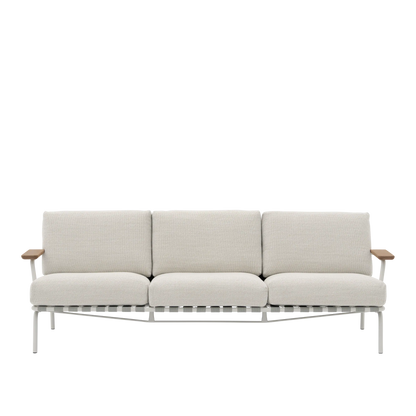 Muuto Settle utesofa 3-seter med armlener. Velg tekstil