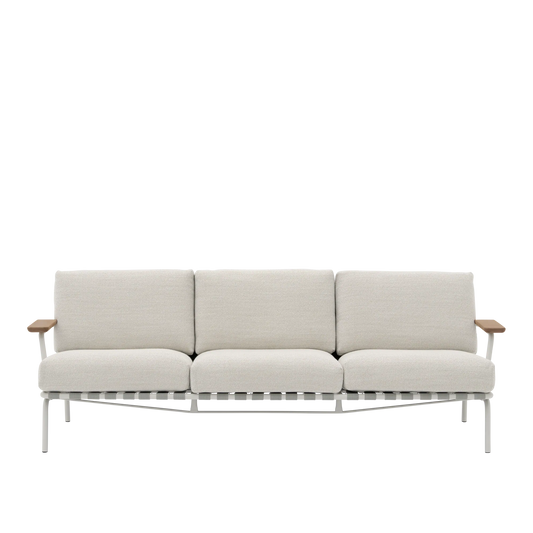 Muuto Settle utesofa 3-seter med armlener. Velg tekstil