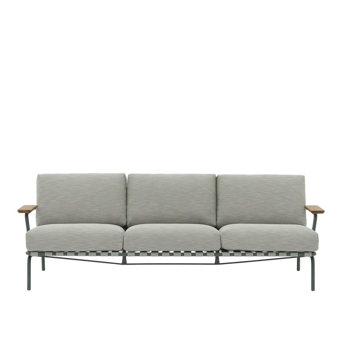 Muuto Settle utesofa 3-seter med armlener. Velg tekstil