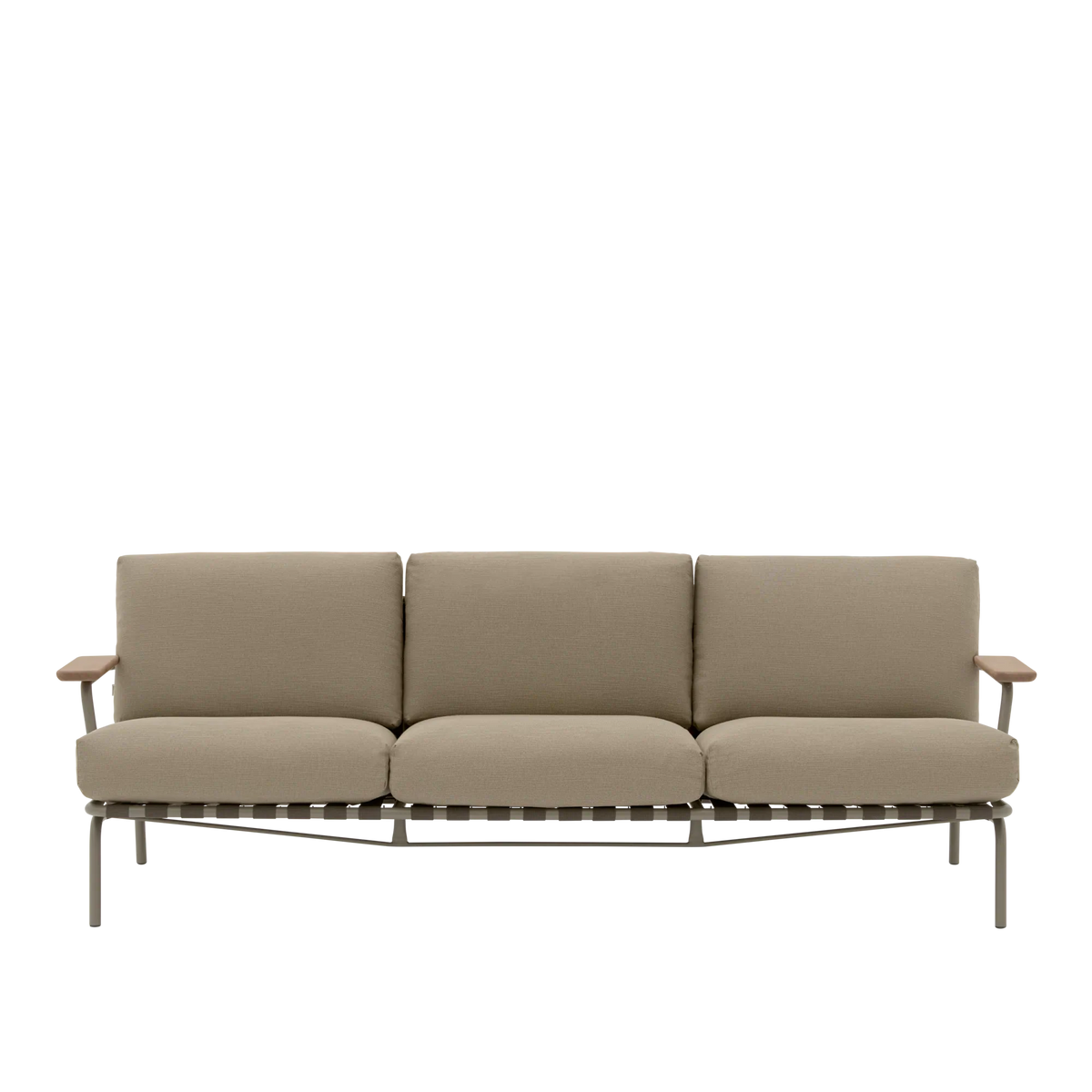 Muuto Settle utesofa 3-seter med armlener. Velg tekstil