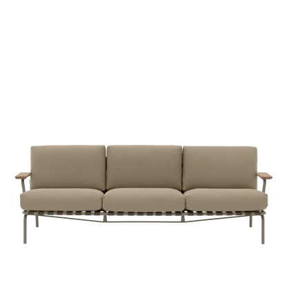 Muuto Settle utesofa 3-seter med armlener. Velg tekstil