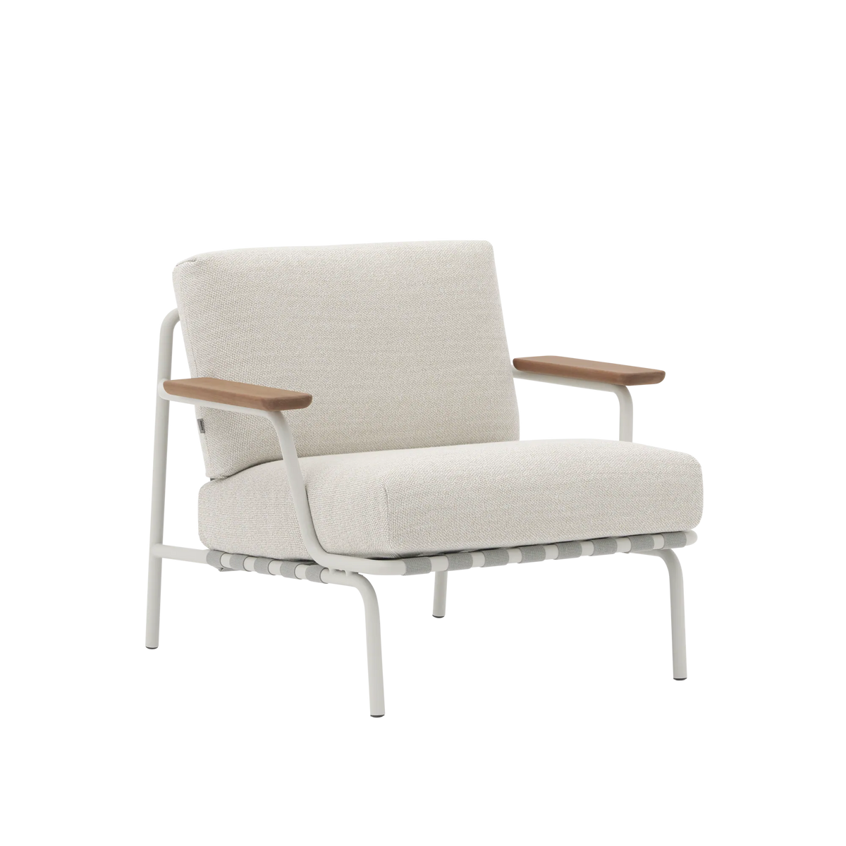 Muuto Settle utendørs lenestol med armlener. Velg tekstil