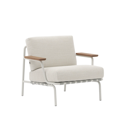 Muuto Settle utendørs lenestol med armlener. Velg tekstil