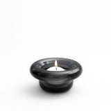 Nedre Foss Sirkel telysholder, mørk grå.