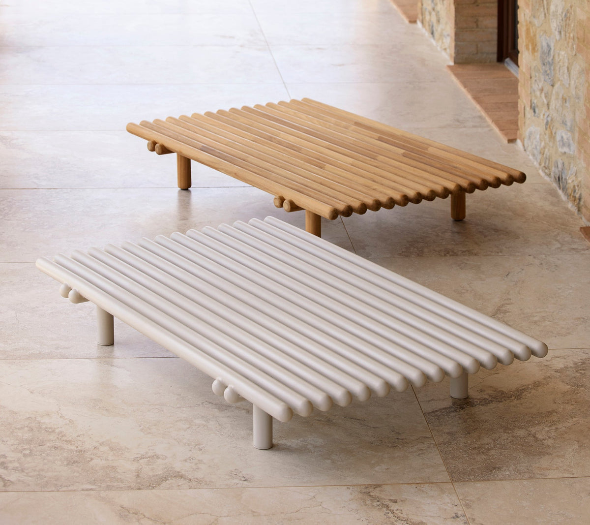 Cane-line Sticks Platform sofabord 140×93 cm. Velg utførelse