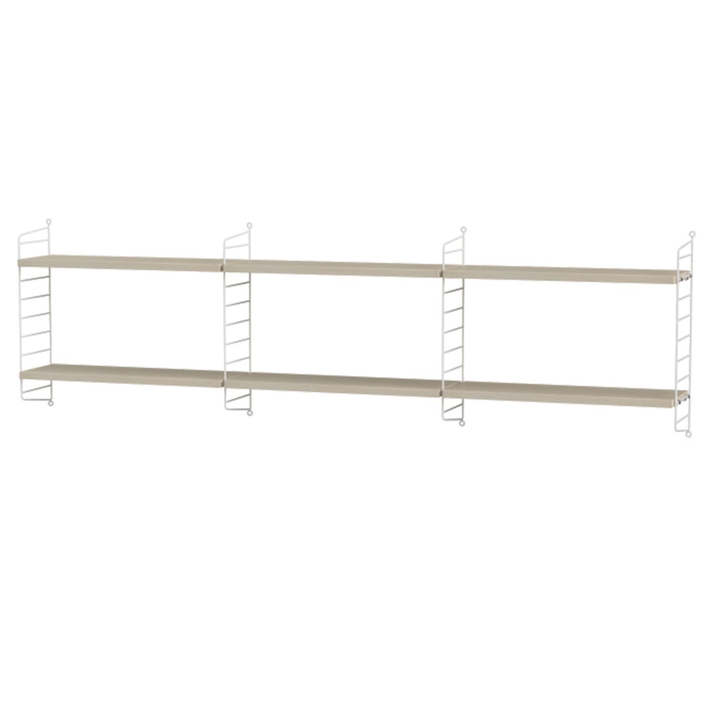 String hylleoppsett. 60x20 cm hyller x 50 cm gavler . Flere fargevarianter. Bestillingsvare.
