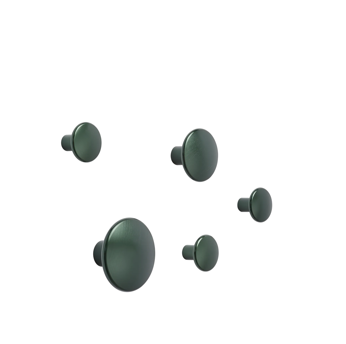 Muuto Dots knagger i metall. Velg størrelse og farge