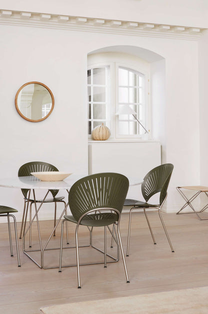 Fredericia Silhouette Mirror Ø55 cm. Velg ramme