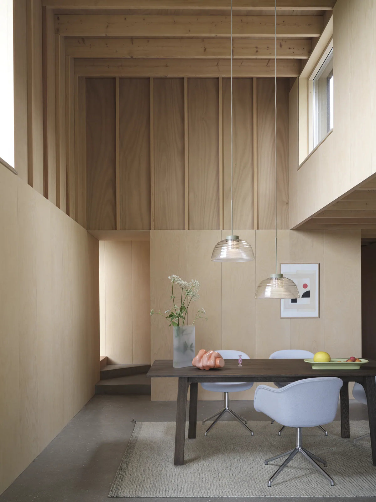 Muuto Two-Layer pendel i glass. Velg farge
