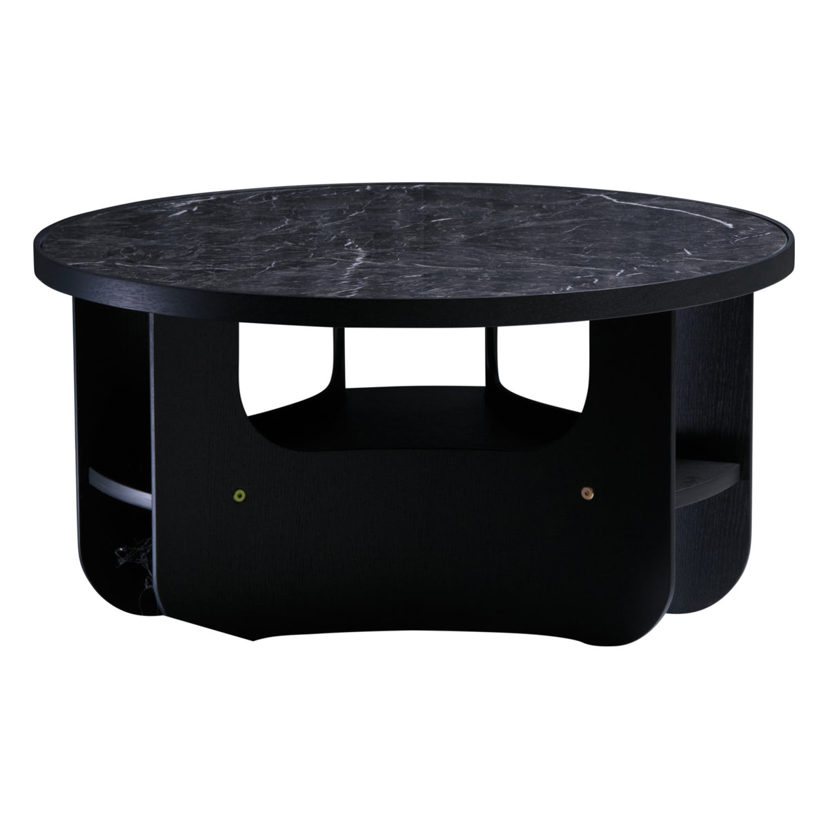 Sibast Vido sofabord – Svart ask, lakkert, Marmor Black Marquina