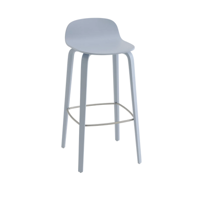 Muuto Visu Bar Stool barstol H75 med trebein, polstret. Velg tekstil