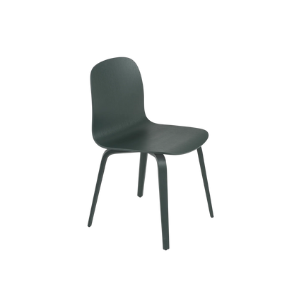 Muuto Visu Chair spisestol med trebein, uten polstring. Velg sete og glidere