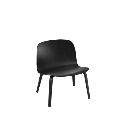 Muuto Visu Lounge Chair loungestol med trebein, uten polstring. Velg sete og glidere