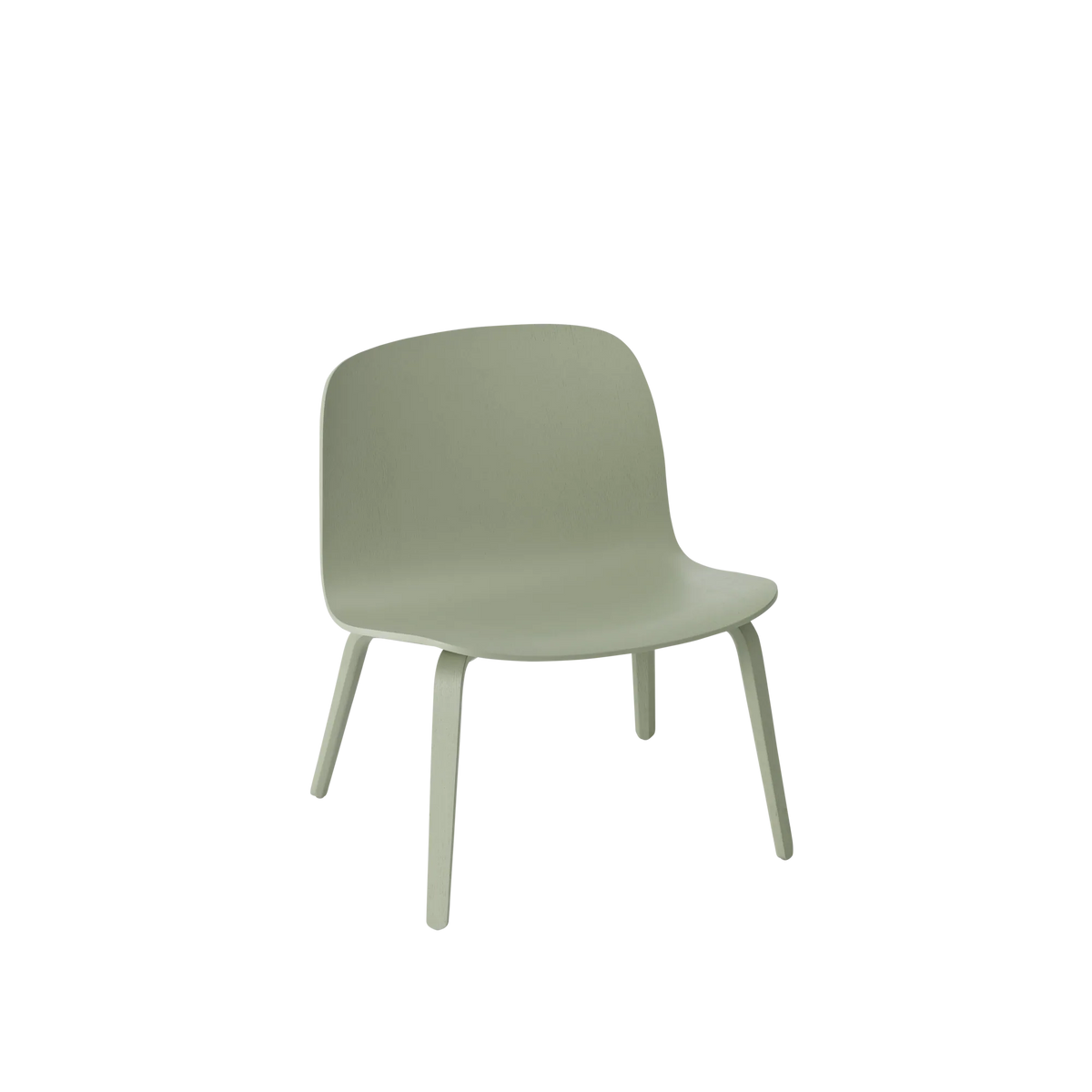 Muuto Visu Lounge Chair loungestol med trebein, polstret. Velg tekstil