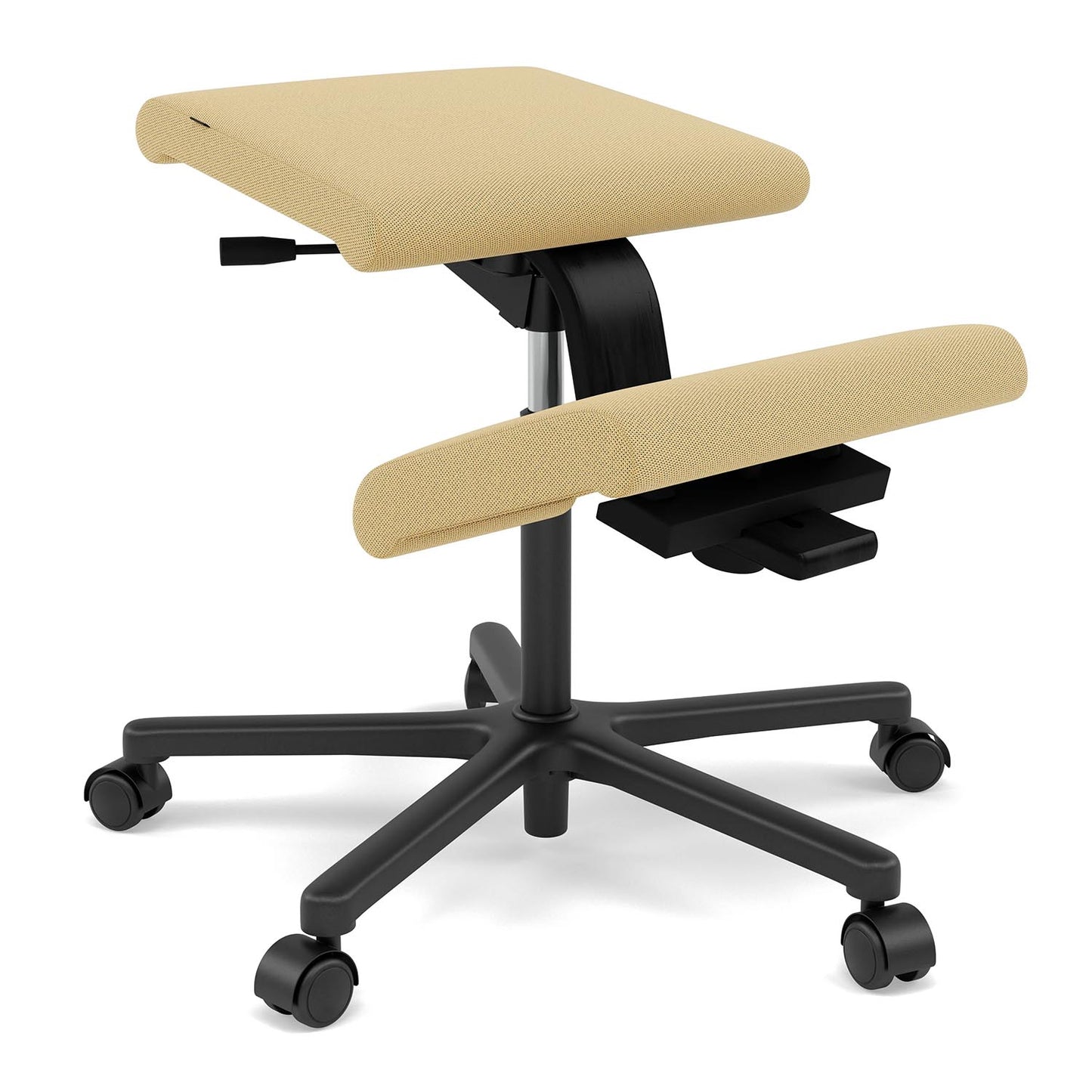 Varier Wing knestol i Tonal gul og svart understell. Bestillingsvare.