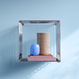 Montana Wire Cube 35 x 35 cm. Dybde 35 cm. I krom utførelse.