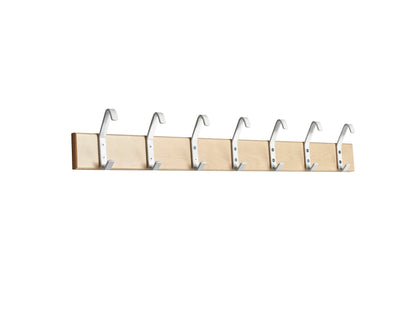 Essem Design Kroklist 2 knaggrekke – hvite kroker. Velg farge og lengde.