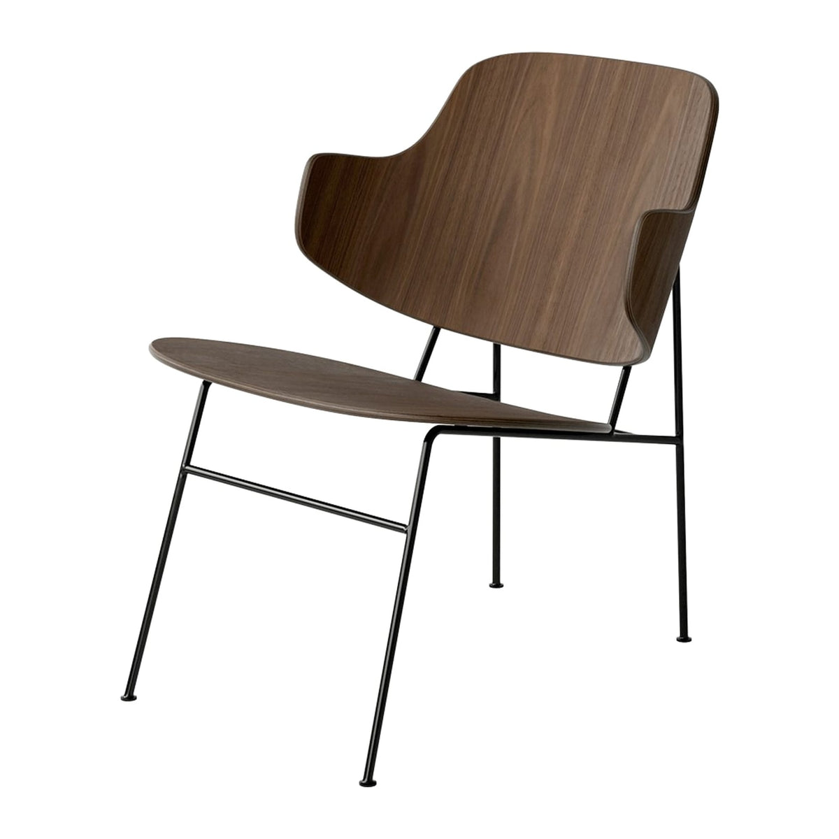 Audo Copenhagen The Penguin Lounge Chair lenestol, uten polstring. Velg treverk