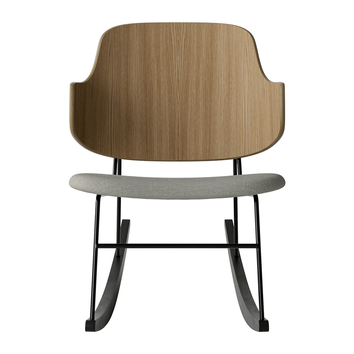 Audo Copenhagen The Penguin Rocking Chair gyngestol, polstret sete. Velg tekstil og rygg