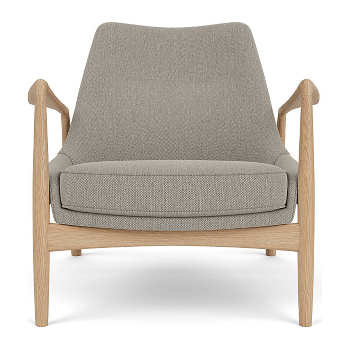 Audo Copenhagen The Seal Lounge Chair lenestol, lav rygg. Velg tekstil og treverk