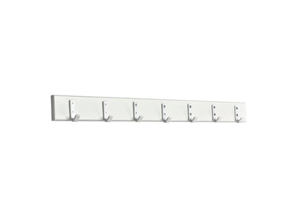 Essem Design Kroklist 1 knaggrekke – hvite kroker. Velg farge og lengde.