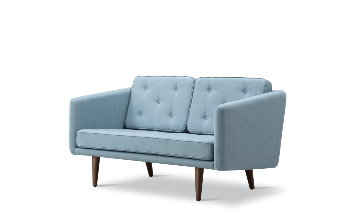 Fredericia No. 1 Sofa 143 cm, 2-seter. Velg tekstil og treverk