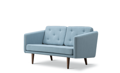 Fredericia No. 1 Sofa 143 cm, 2-seter. Velg tekstil og treverk
