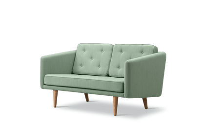 Fredericia No. 1 Sofa 143 cm, 2-seter. Velg tekstil og treverk