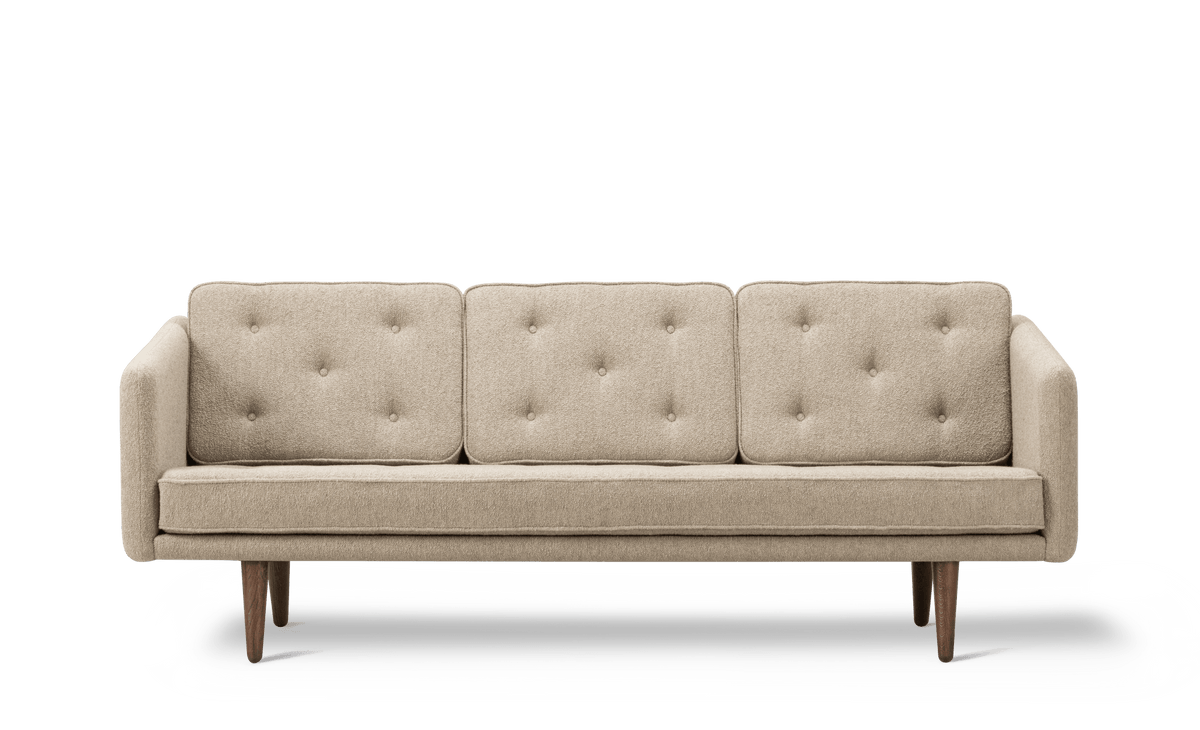 Fredericia No. 1 Sofa 206 cm, 3-seter. Velg tekstil og treverk