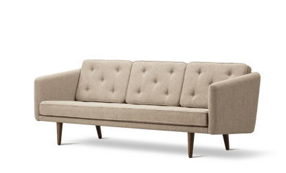 Fredericia No. 1 Sofa 206 cm, 3-seter. Velg tekstil og treverk