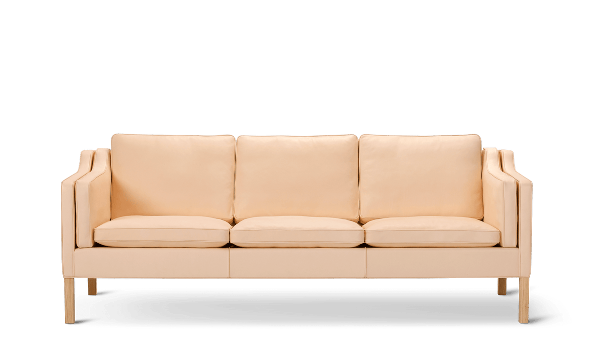 Fredericia Mogensen 2213 Sofa 221 cm, 3-seter. Velg tekstil og treverk.