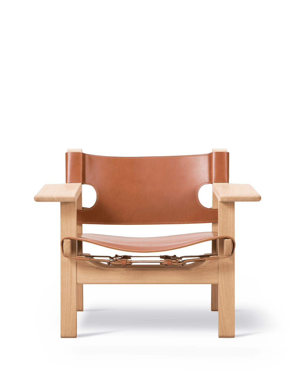 Fredericia The Spanish Chair lenestol. Velg skinn og treverk.