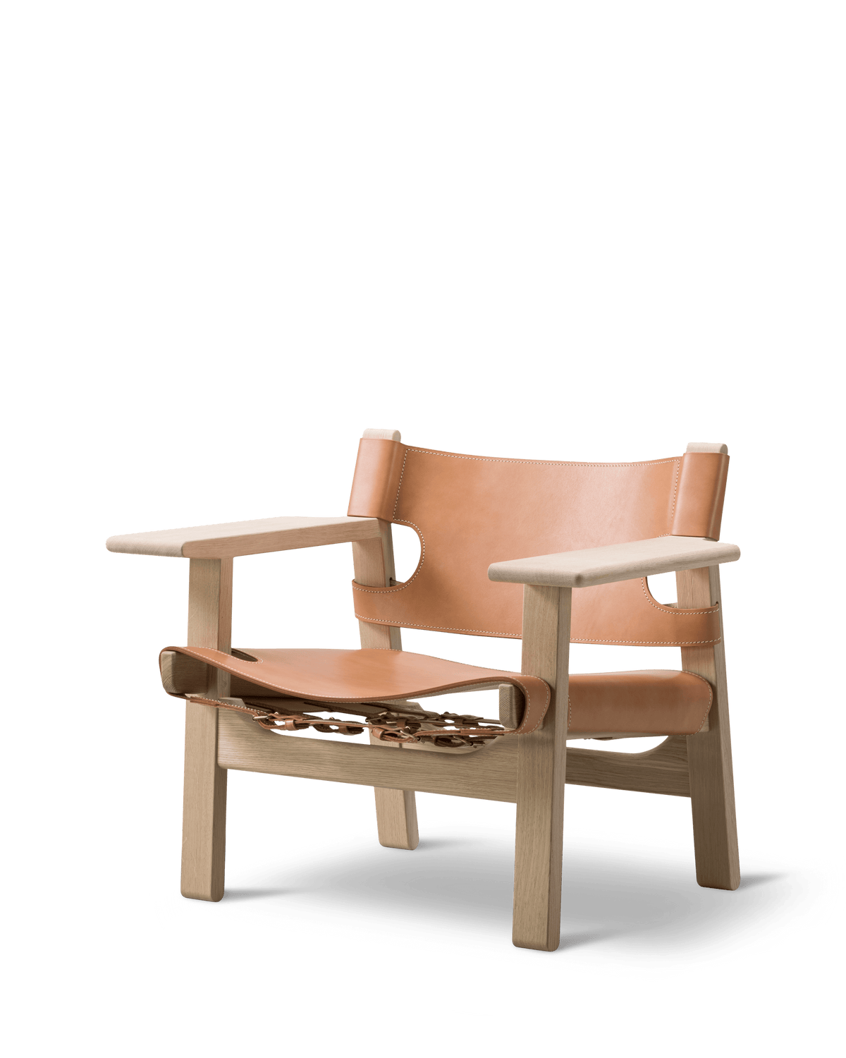 Fredericia The Spanish Chair lenestol. Velg skinn og treverk