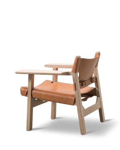 Fredericia The Spanish Chair lenestol. Velg skinn og treverk