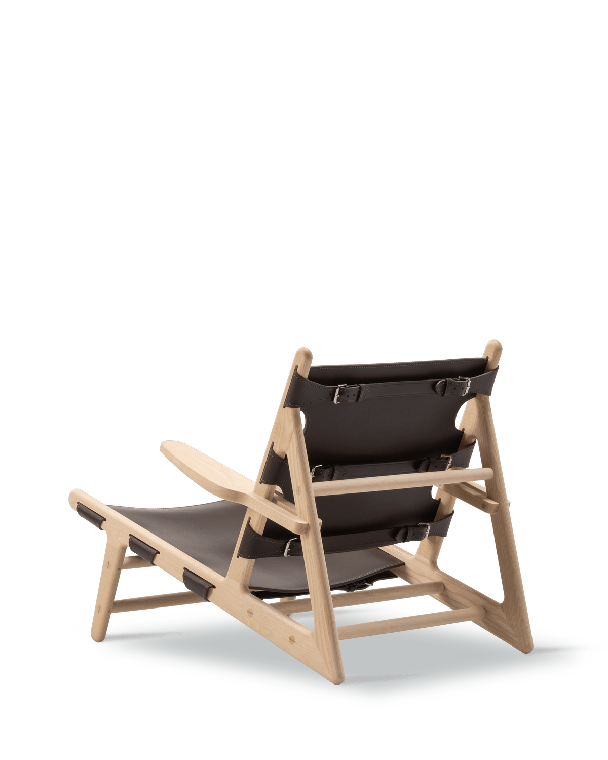 Fredericia The Hunting Chair lenestol. Velg skinn og treverk