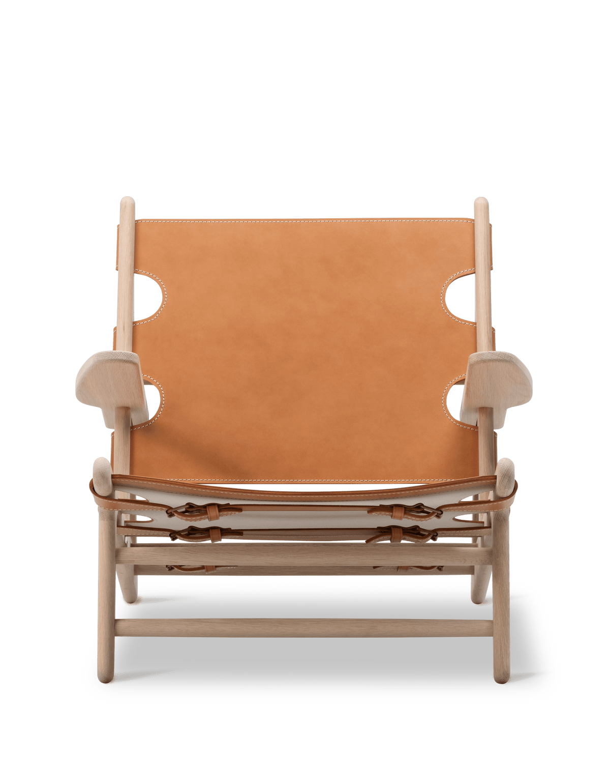 Fredericia The Hunting Chair lenestol. Velg skinn og treverk