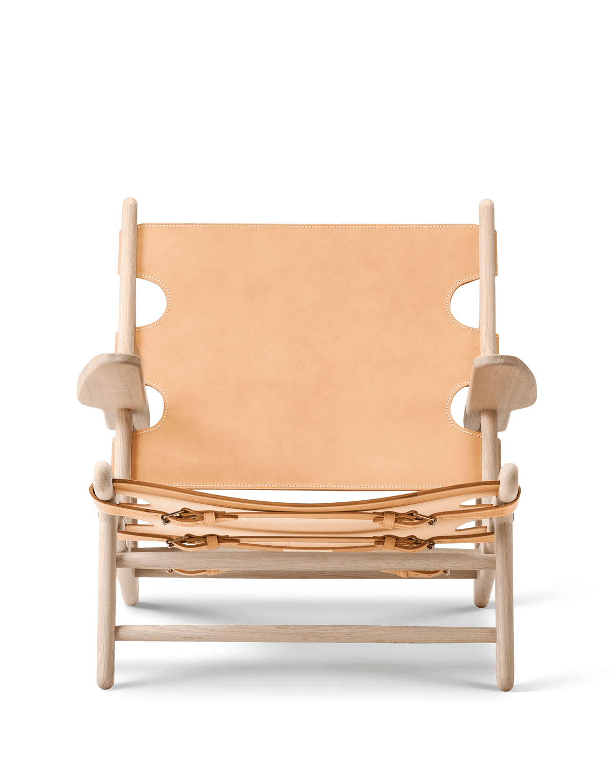 Fredericia The Hunting Chair lenestol. Velg skinn og treverk.