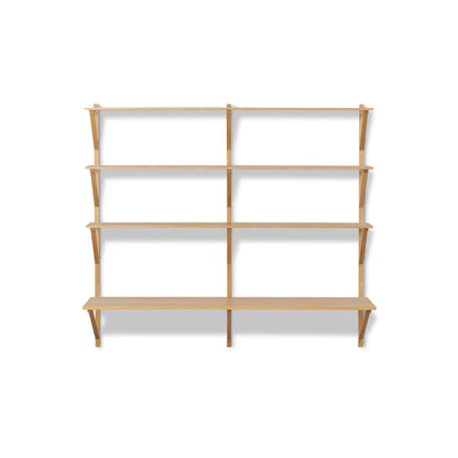 Fredericia BM29 Shelf 2 seksjoner, 3 hyller og skriveplate. Velg overflate
