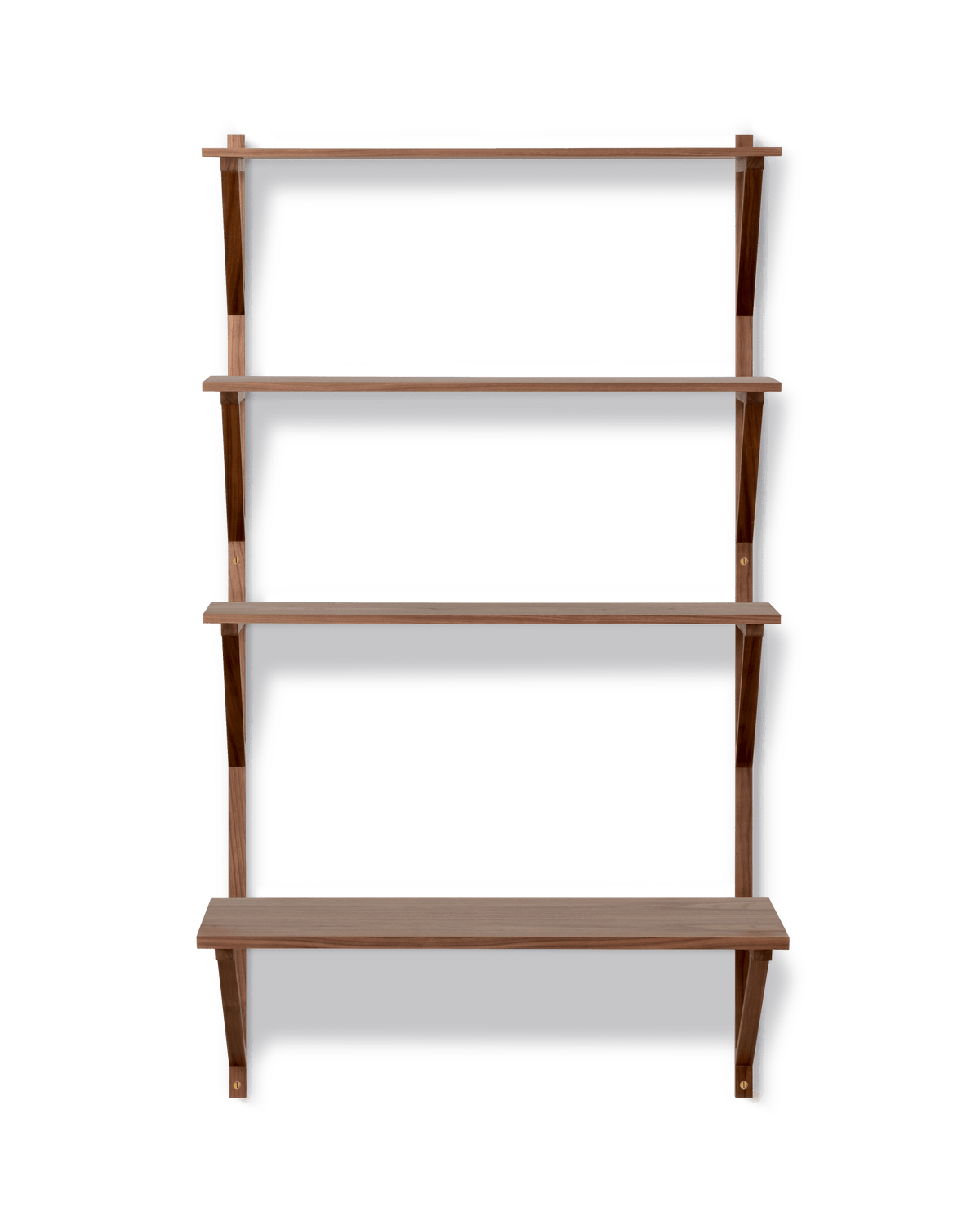 Fredericia BM29 Shelf 1 seksjon, 3 hyller og skriveplate. Velg overflate