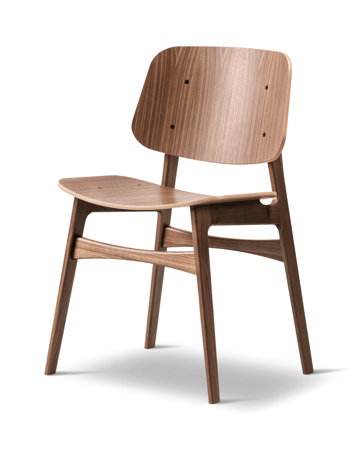 Fredericia Søborg Wood base Chair tresete. Velg treverk