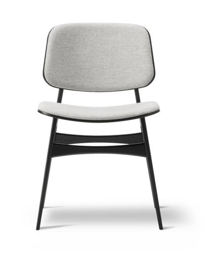 Fredericia Søborg Wood base Chair forsidepolstret. Velg tekstil og treverk.
