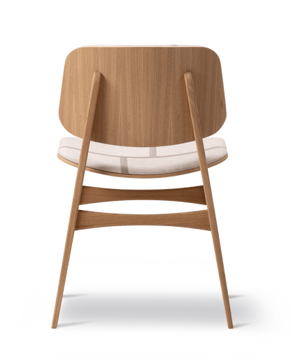 Fredericia Søborg Wood base Chair forsidepolstret. Velg tekstil og treverk