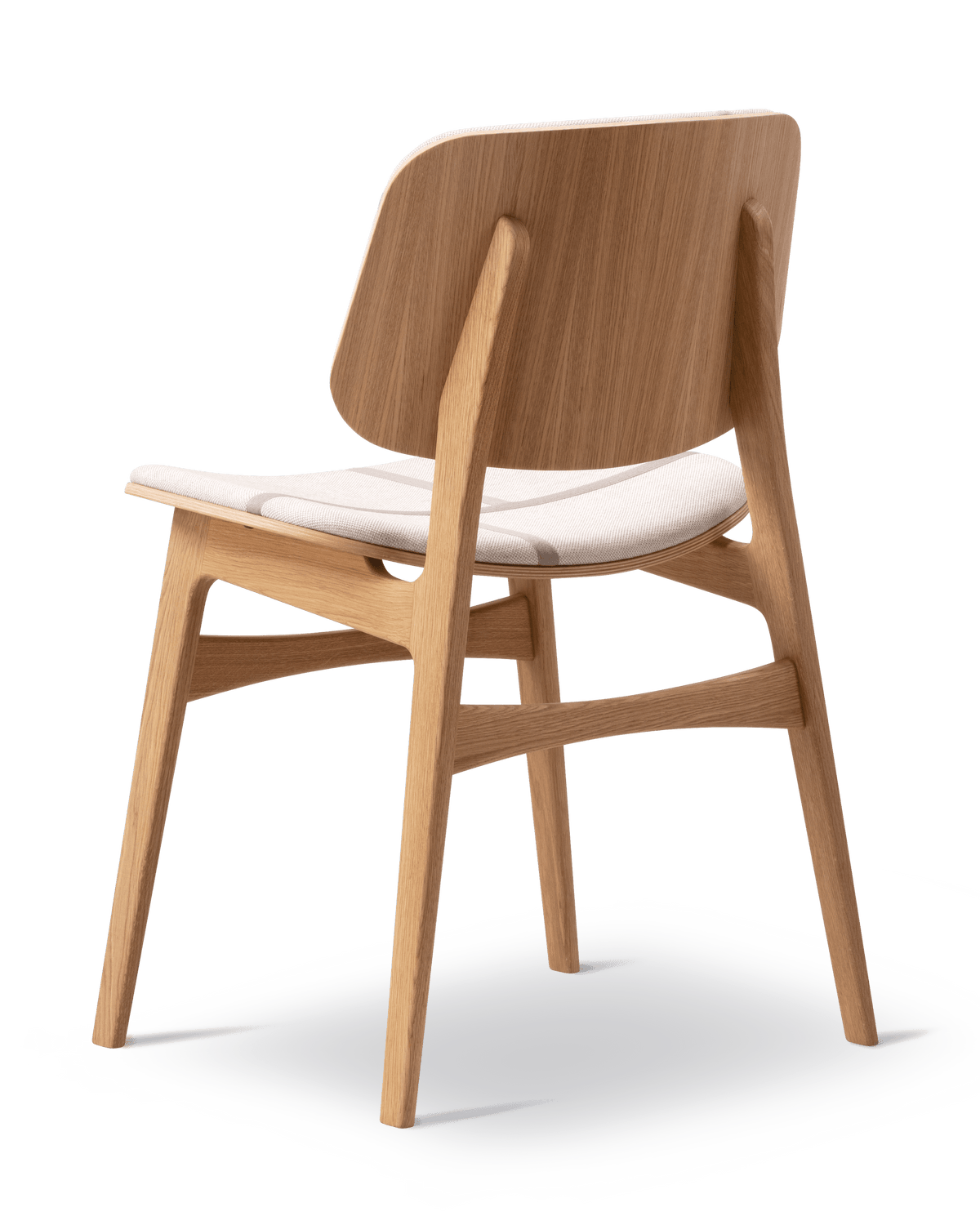 Fredericia Søborg Wood base Chair forsidepolstret. Velg tekstil og treverk