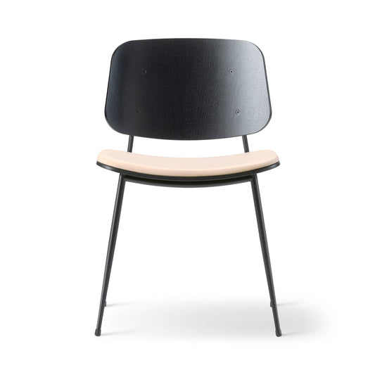 Fredericia Søborg Metal base Chair setepolstret. Velg tekstil og treverk